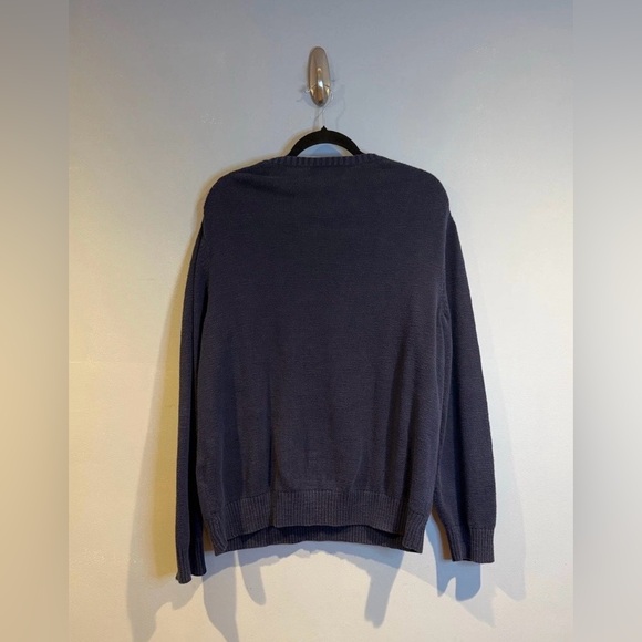 Vineyard Vines USA American Flag Whale 100% Cotton Sweater Navy Women Size Large - Picture 2 of 4